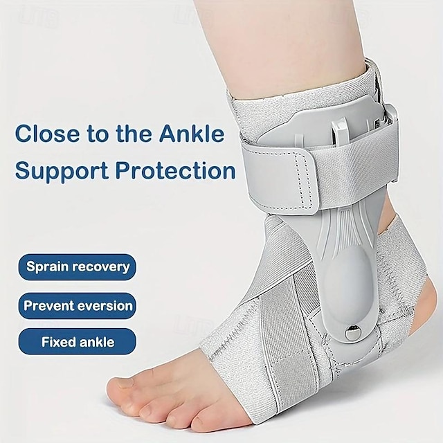  tutore di supporto per caviglia premium - vestibilità regolabile, design confortevole per infortuni sportivi, distorsioni, stiramenti & cure post-operatorie: stabilizzatore durevole della caviglia per