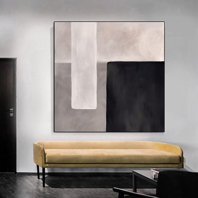  Oil Painting Handmade Square Canvas mordern  painting handmade Wall Art Canvas painting Beige Abstract Art Minimalist Large abstract painting for Living Room Decor Wall Art painting