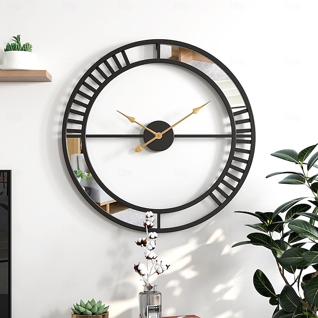  Stylish Metal Wall Metal Metal Clock for Living Room Bedroom Office Kitchen Home and Hall Fancy Big Size Modern Wall Watch for Home decor 50cm