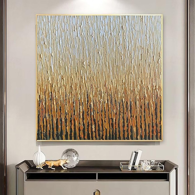  Handmade Oil Painting Canvas Wall Art Decoration Nordic Light Luxury Abstract Gilding Texture for Home Decor Rolled Frameless Unstretched Painting