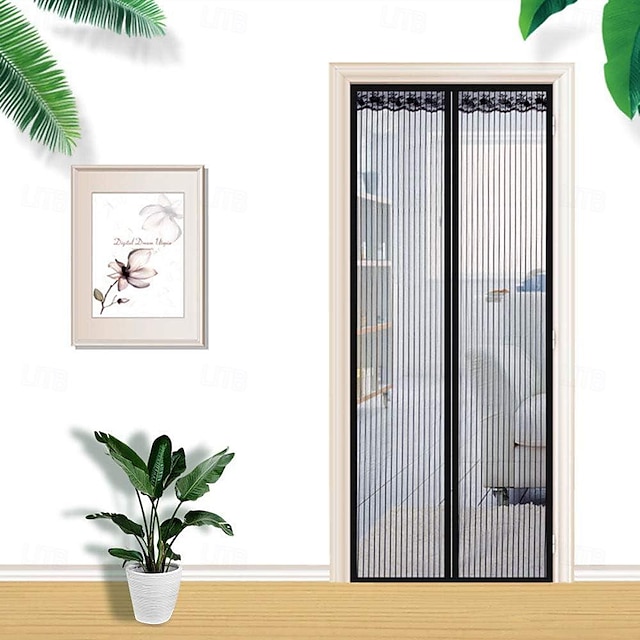  Anti Mosquito Insect Curtain Magnetic Door Screen, Garden Magnetic Fly Insect Door Screen Curtain Mosquito, Ultra Seal Magnets Close Automatically Keep Fresh Air in