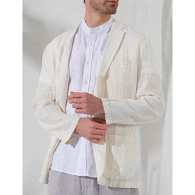 Club Room Men's Linen Blazer White Size Medium