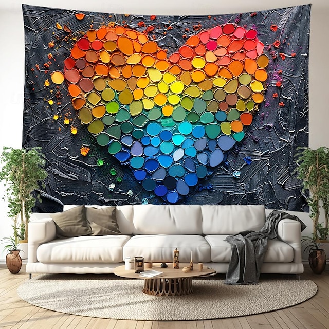  Juin Mois de la Fierté Mois de la Fierté LGBTQ LGBT Amour Arc-en-ciel Tapisserie Suspendue Joyeuse Fête Décoration Extérieure