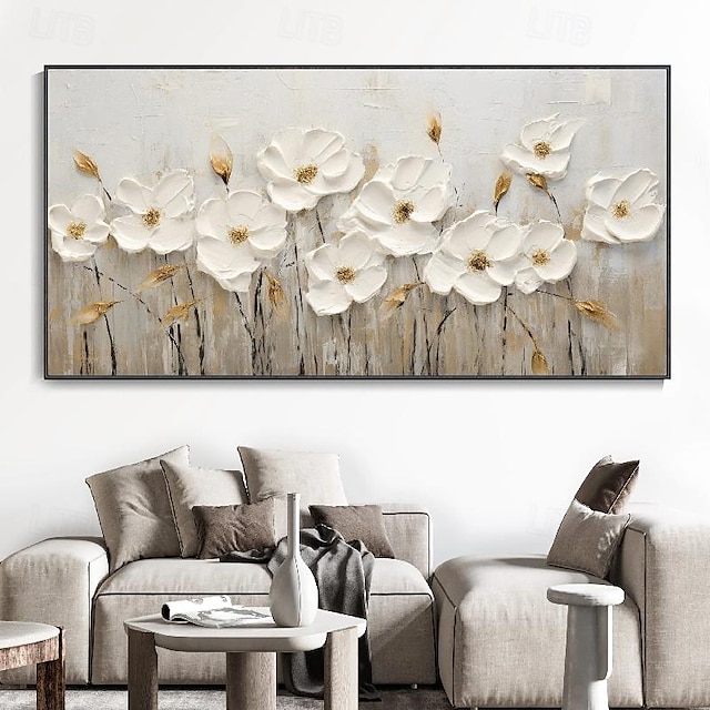  Textured  flower Oil Painting Canvas Art handmade Colorful Landscape Art Scene Painting Modern oil painting for Living Room Wall Decor