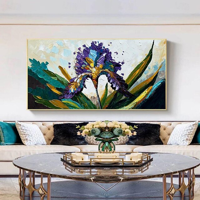 pictura in ulei lucrata manual canvas arta perete decor flori abstracte moderne pentru decor interior pictura rulata fara rama neîntinsa