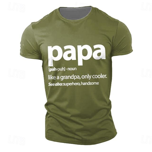 Father's Day Men's Quotes & Sayings Dada T Shirt T Shirt 3d Print Crew 