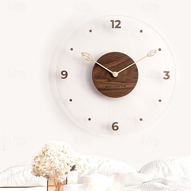  Wanduhr ohne Ticken Schlafzimmeruhr 30 35 40 cm digitale Wanduhren für die Küche Wanduhr zum Aufhängen an der Wand leise Wanduhr minimalistisches Dekor stilvolle Uhr Batterie Holz Acryl