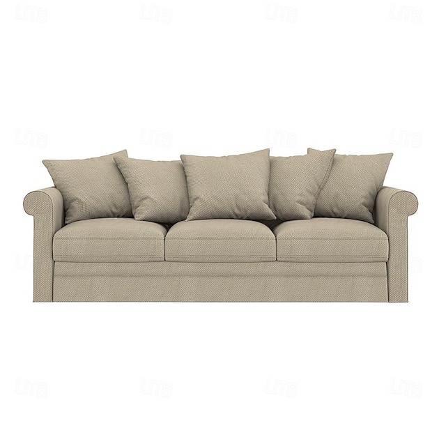  grönlid Pokrowiec na sofę 3-osobową w jednolitym kolorze, pokrowce ze 100% poliestru