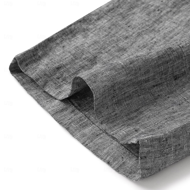 Mens Black Blazer - Men's Two Button Summer Linen Blazer in Black