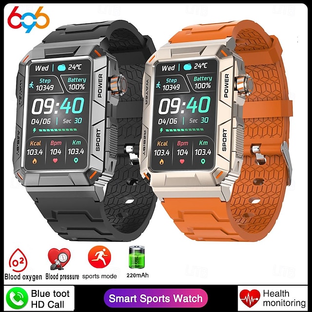  696 MT88 Smart Watch 1.57 inch Smart armbånd Smartwatch Bluetooth Skridtæller Samtalepåmindelse Sleeptracker Kompatibel med Android iOS Dame Handsfree opkald Beskedpåmindelse IP 67 32 mm urkasse