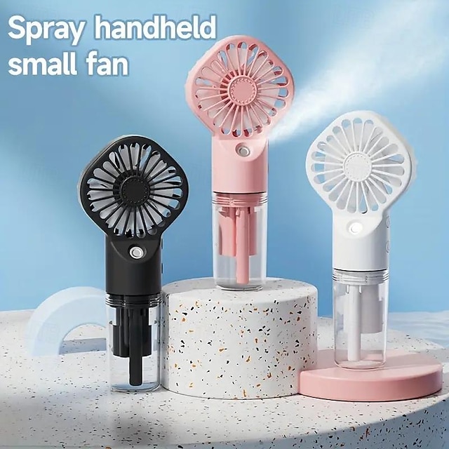  Handheld Sprühventilator – Großer tragbarer Wassernebelventilator für den Außenbereich USB-aufladbar