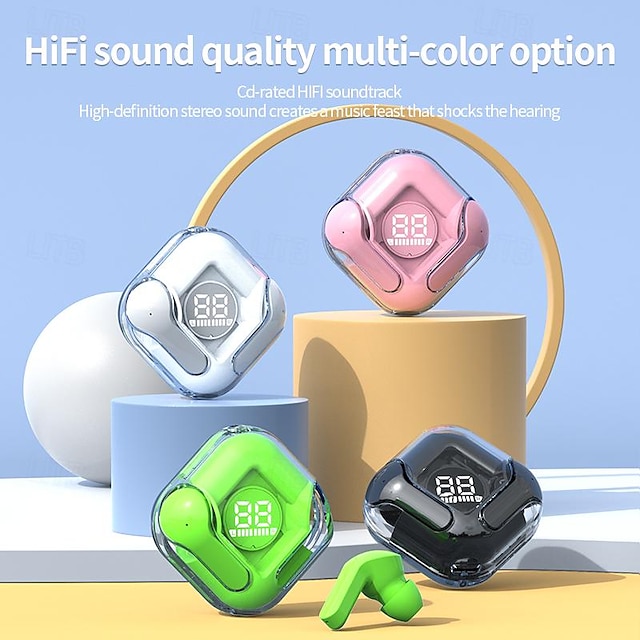  TM12 Αληθινά ασύρματα ακουστικά TWS Στο αυτί Bluetooth 5.3 Αθλητικά Ασύρματα ακουστικά χαμηλού λανθάνοντος χρόνου για παιχνίδια για κινητά Ενσωματωμένο μικρόφωνο για Apple Samsung Huawei Xiaomi MI