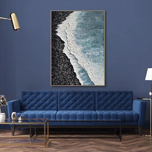  golf schilderij handgemaakte getextureerde golf schilderij muur kunst blauwe oceaan schilderij op canvas mode muur decor schilderij voor woonkamer muur kunst aangepaste canvas kunst gepersonaliseerd