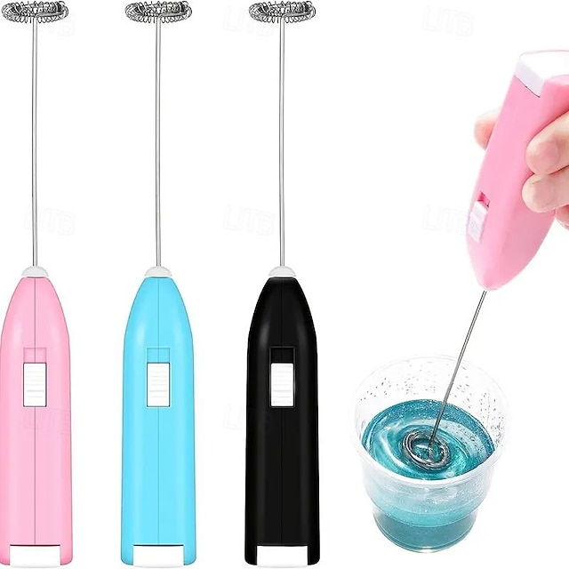  Epoxy Resin Stirrer Handheld Battery Operated Epoxy Mixing Stick Electric Tumbler Mixer Blender With Stainless Steel For Crafts Tumbler Making DIY Glitter Tumbler Cups