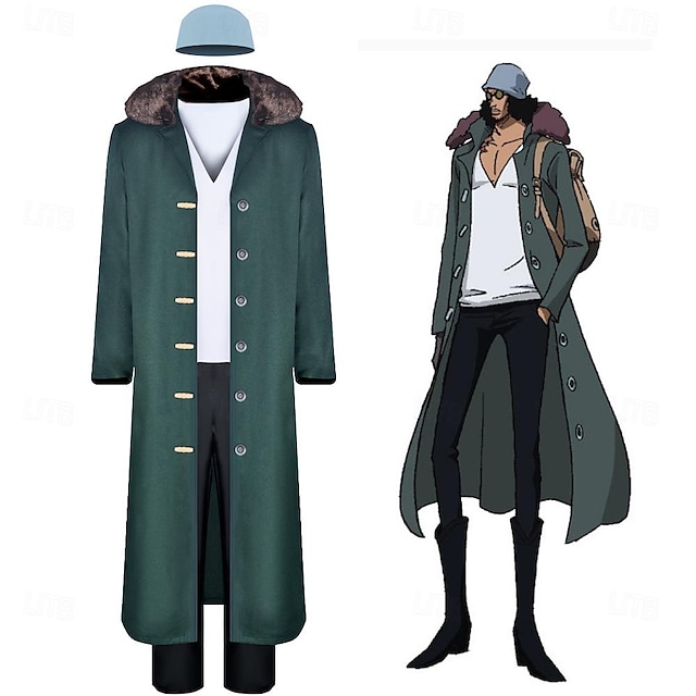  Inspired by One Piece Kuzan Anime Cosplay Costumes Japanese Halloween Cosplay Suits Long Sleeve Costume For Men's