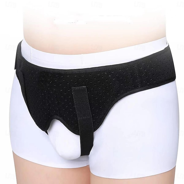  Hernia Belt for Men Hernia Support Truss for Single/Double Inguinal or Sports Hernia, Adjustable Waist Strap with 2 Removable Compression Pads Breathable Material