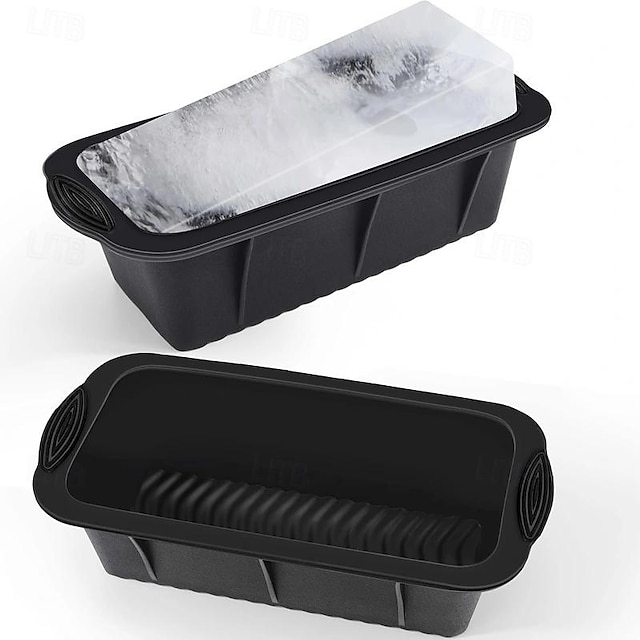  Premium Large Ice Cube Tray  Reusable 4.4lbs Silicone Steel Molds, Slow-Melting for Coolers, Parties, and Holiday Events