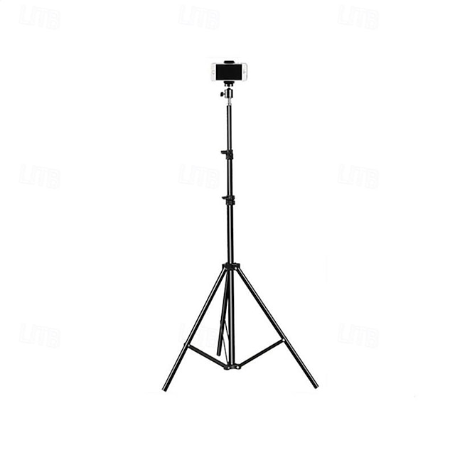  Stojak podłogowy o długości 2,1 m, pojedynczy statyw, lekki statyw do mobilnego przesyłania strumieniowego na żywo, stojak do selfie, stojak fotograficzny do oświetlenia, podłogowy stojak do selfie