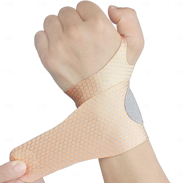 2 stk ultratynne håndleddsstøtte for karpaltunnel, smertelindring, leddgikt, senebetennelse, elastiske håndleddspakker høyre og venstre hender - kompresjon og støtte for treningsentusiaster (hudfarge)