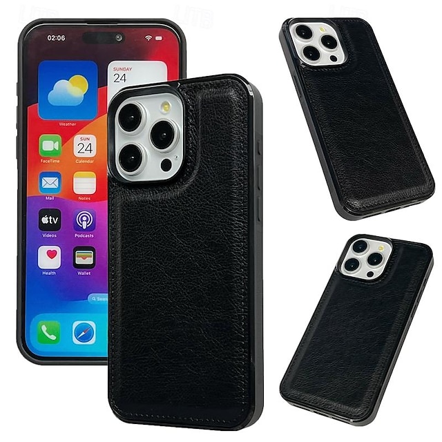  Phone Case For iPhone 15 Pro Max Plus iPhone 14 13 12 Pro Max Plus Back Cover Shockproof Retro TPU PU Leather
