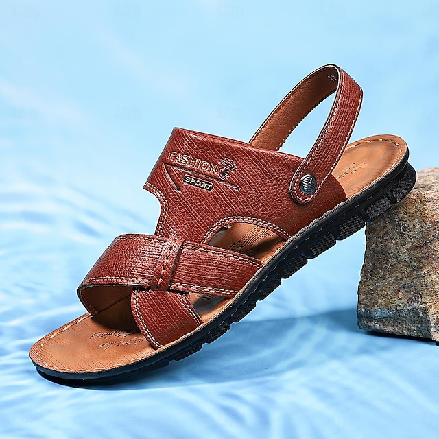  Bărbați Dame Sandale Mocasini & Balerini Papuci Sandale plate Sandale de moda Pantofi de confort Plimbare Pantofi Siguranță Casual Pregătită Stiluri de Plajă În aer liber Zilnic PU Respirabil
