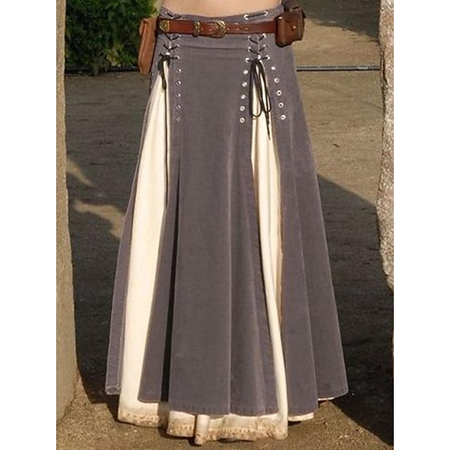 Retro Punk a gotika Středověké Sukně Cosplay kostým Maxi sukně Ren Faire Gotická dívka Dámské Keltské Fantazie Steampunk předvečer Všech svatých Karneval Plesová maškaráda Karneval Běžné / Denní