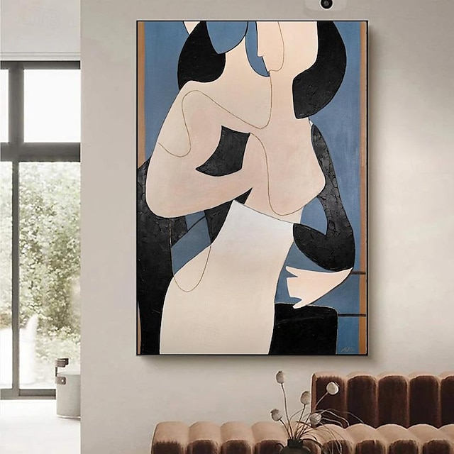  لوحة زيتية كلاسيكية تجريدية للنساء من بيكاسو لغرفة المعيشة الحديثة ديكور منزلي مرسومة يدويًا لوحة قماش تجريدية فنية جدارية (بدون إطار)