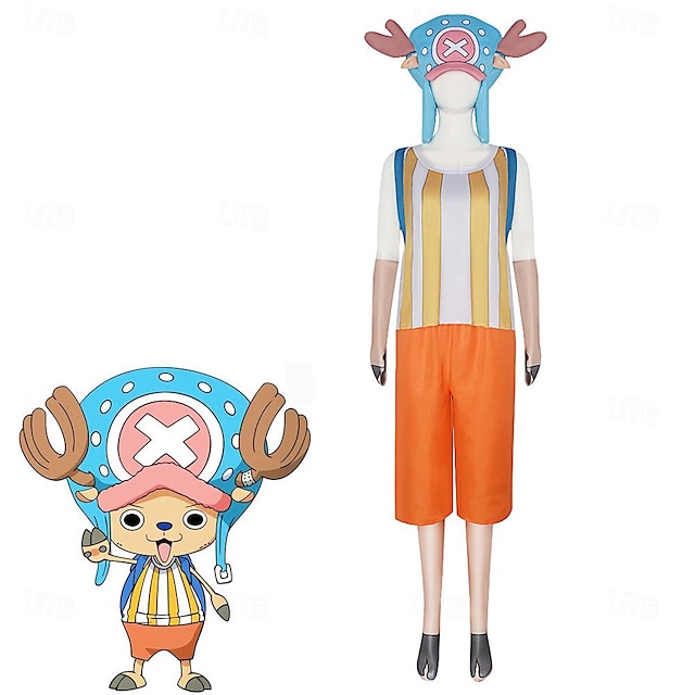  Inspiriert von One Piece Tony Tony Chopper Anime Cosplay Kostüme Japanisch Halloween Cosplay-Anzüge Kurzarm Kostüm Für Damen