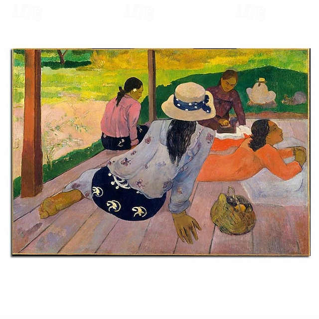  pictură în ulei realizată manual paul gauguin pictură în ulei pictată manual perete celebru abstract Paul Gauguin epocă fete drăguțe pictură peisaj decorare decor pânză rulată fără cadru neîntins