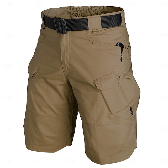  Men's Tactical Shorts Cargo Shorts Shorts Multi Pocket Plain Wearable Short Casual Daily Holiday Cotton Blend Fashion Classic Black Green