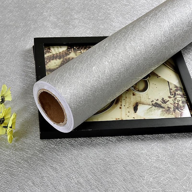  Vinil moderno à prova d'água removível liso papel de parede adesivo papel de contato autoadesivo para móveis adesivos cozinha sala de estar 300x60cm