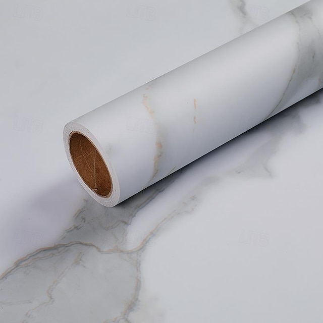 zelfklevend marmeren behang waterdicht oliebestendig verdikt mat oppervlak keukendecoratie gereviseerde sticker meubelbeschermingsfolie 3 meter