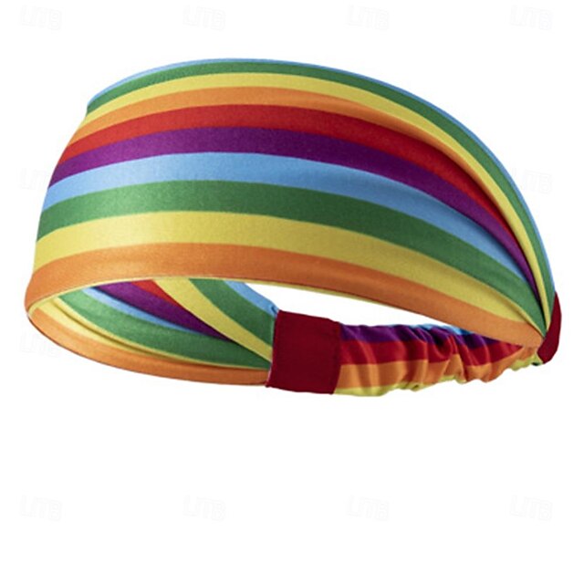  HBT HBTQ Regnbåge Svettabsorberande pannband Gay Lesbisk Herr Dam Vuxna Prideparad Pride månad Maskerad Lätt karnevalsdräkt