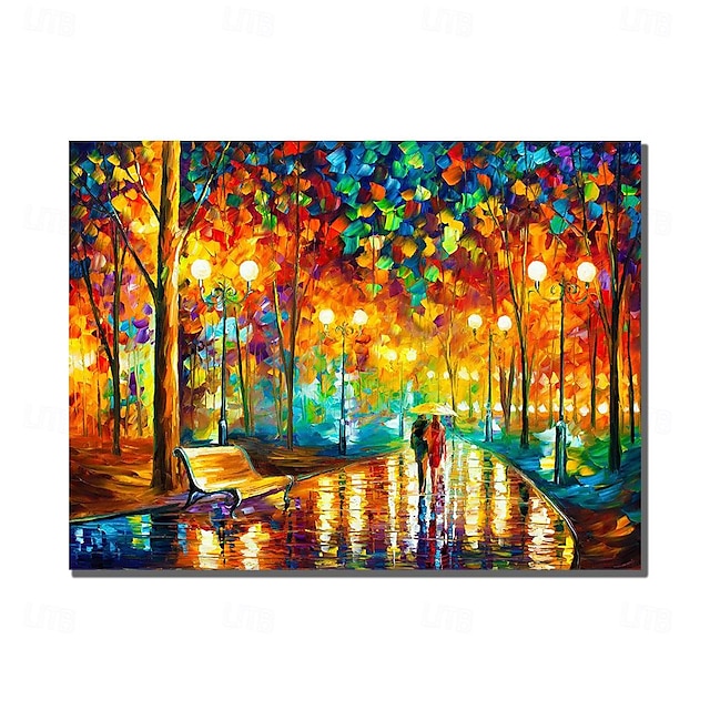  Oil Painting Handmade Hand Painted Wall Art Abstract Landscape by Knife Canvas Painting Home Decoration Decor Rolled Canvas (No Frame)