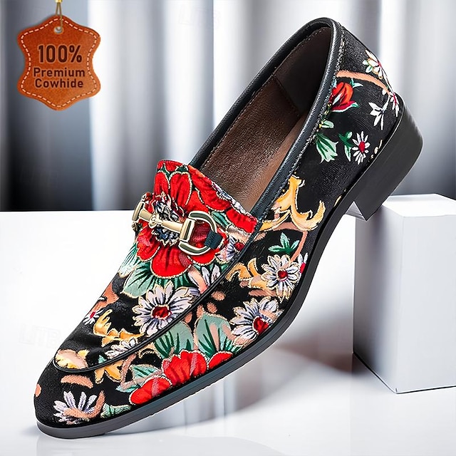  Herren Loafer & Slip On Formelle Schuhe Abendschuhe Leder Italienisches Vollnarbenleder Bequem Rutschfest Slipper Schwarz