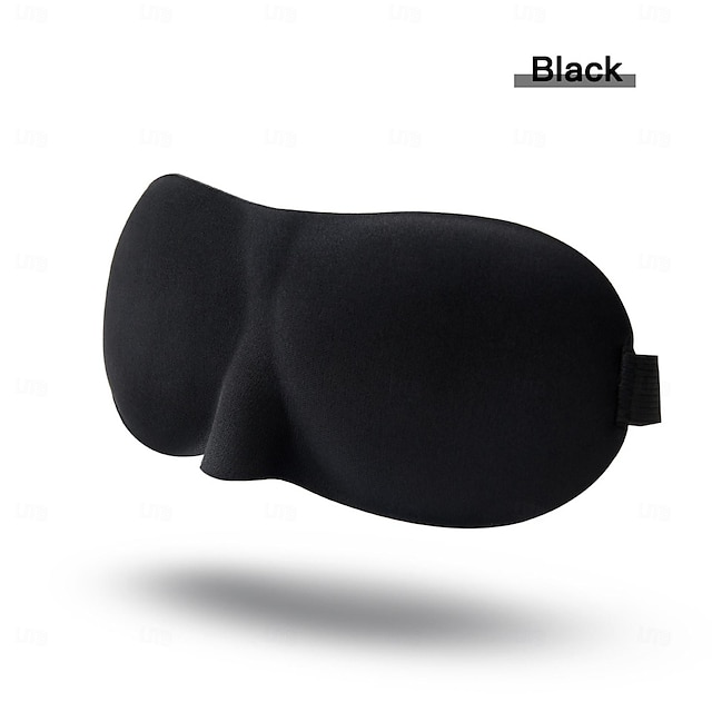  男性と女性のための3Dアップグレード睡眠マスク - 完全な暗闇を提供し、通気性があり、学生に最適で、疲労を和らげ、遮光アイマスク