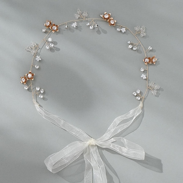  Crown Tiaras Κεφαλές Μαντήλι Στρας Κράμα Γάμου κοκτέιλ Πολυτέλεια Ρετρό Με Τεχνητό διαμάντι Λουλούδι Ακουστικό Καπέλα