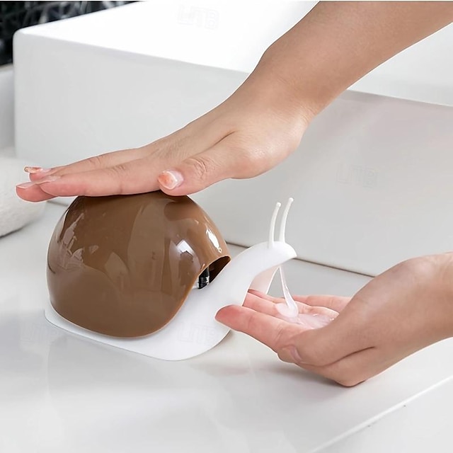  snigelformad tvål flytande dispenser press stil bänkskiva lotion dispenser pumpflaska för badrumstillbehör