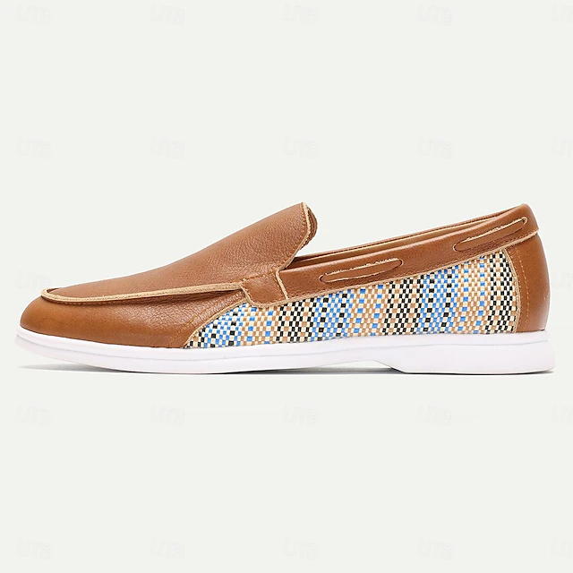 Men's Loafers & Slip-Ons Formal Shoes Dress Shoes Suede Comfortable Slip Resistant Loafer Brown ...