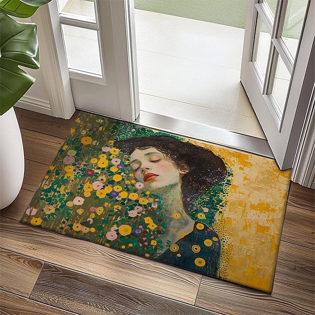  Pintura estilo klimt felpudo alfombra de cocina alfombra de piso alfombra antideslizante alfombra a prueba de aceite alfombra interior al aire libre decoración del dormitorio alfombra de baño