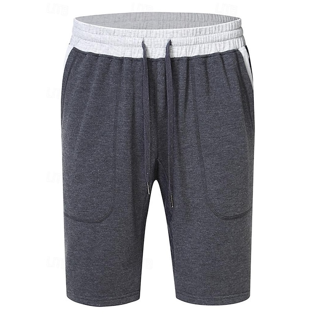 Men's Sweat Shorts Shorts Bermuda shorts Drawstring Elastic Waist Plain ...