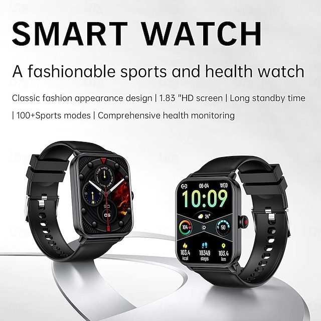  Ny39 1 nuovo smartwatch per chiamate per il monitoraggio della frequenza cardiaca monitoraggio del sonno orologio multifunzione per sport all'aria aperta adatto per smartphone Android Apple Huawei
