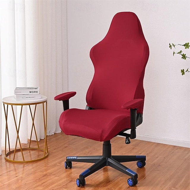  maito silkki yksivärinen esport tuolin päällinen tietokonepeli internetkahvila kilpailukykyinen istuin tuolin päällinen pölytiivis pomo istuin elastinen tuolin päällinen