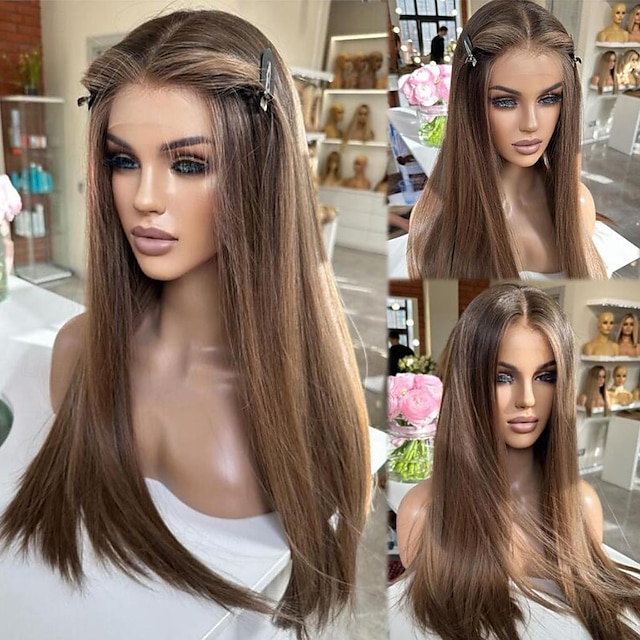  ίσια ανθρώπινα μαλλιά δαντέλα μπροστινή περούκα Βραζιλίας παρθένα μαλλιά ombre χρώμα δαντέλα μπροστινή περούκα με μωρά μαλλιά για γυναίκες