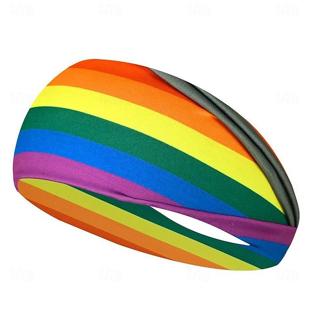  HBT HBTQ Regnbåge Svettabsorberande pannband Gay Lesbisk Herr Dam Vuxna Prideparad Pride månad Maskerad Lätt karnevalsdräkt