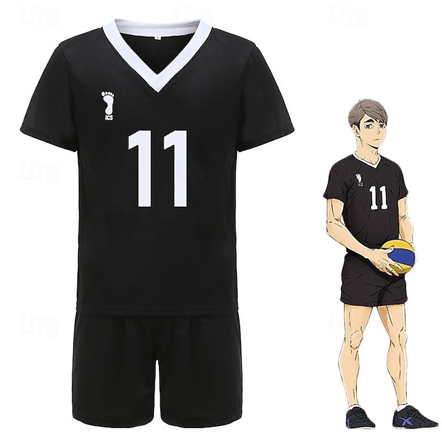  Haikyuu Rintarò Suna Anime Costume Cosplay Abiti T-shirt Abiti Cosplay Carnevale Mascherata Shorts Maglietta Per Per uomo Per donna Adulti