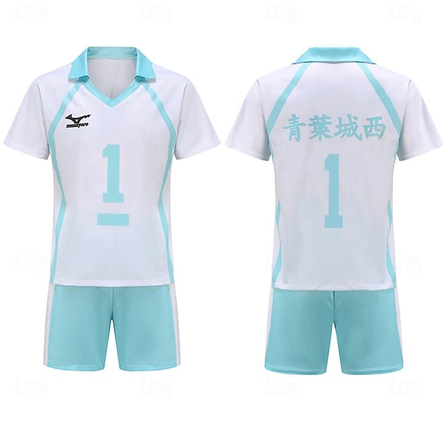  Haikyuu Oikawa Tooru Anime Costume Cosplay Abiti T-shirt Abiti Cosplay Carnevale Mascherata Shorts Maglietta Per Per uomo Per donna Adulti