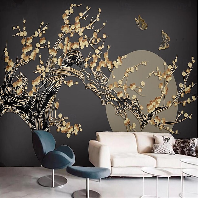 cool wallpapers blauwere bloemen behang muurschildering wandbekleding sticker verwijderbaar pvc/vinyl materiaal zelfklevend/klevend vereist muurdecor voor woonkamer keuken badkamer