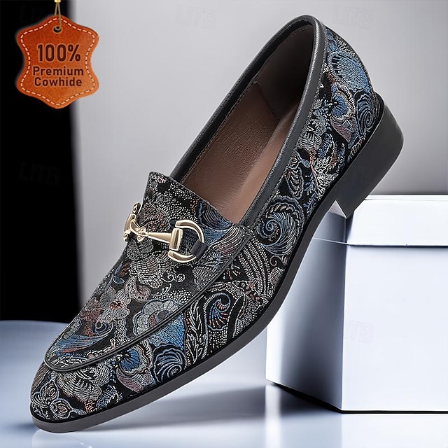  Herren Loafer & Slip On Formelle Schuhe Abendschuhe Leder Italienisches Vollnarbenleder Bequem Rutschfest Slipper Schwarz