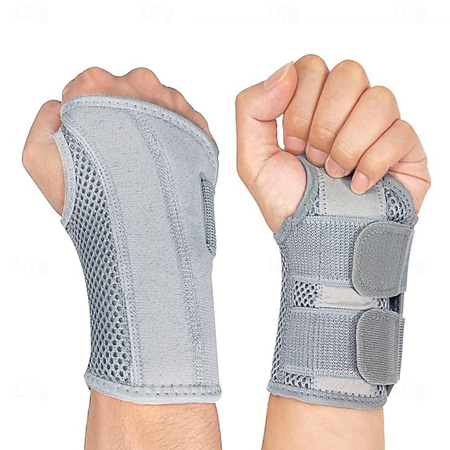  håndleddsskinne karpaltunnel høyre venstre hånd for menn kvinner smertelindring, natt håndleddssøvn støtter skinner armstabilisator med kompresjonshylse justerbare stropper, for senebetennelse